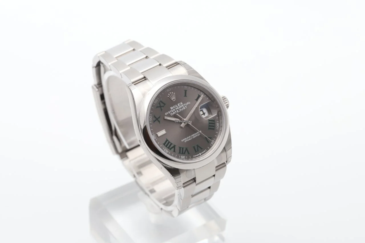 Rolex Datejust 36 Wimbledon Green Roman Numerals UNWORN 2022