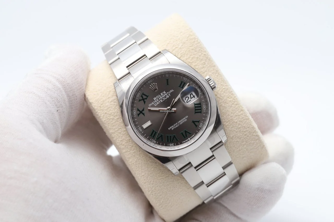 Rolex Datejust 36 Wimbledon Green Roman Numerals UNWORN 2022