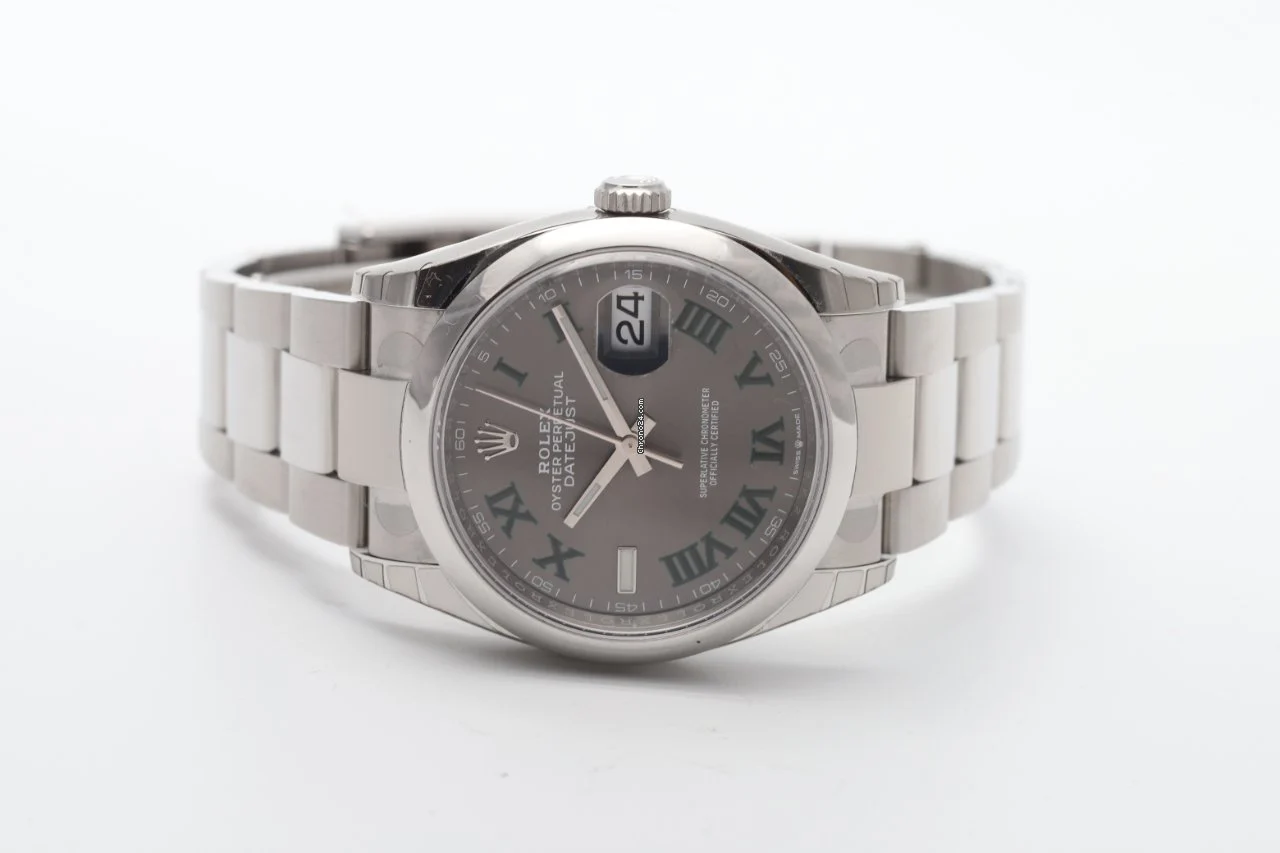 Rolex Datejust 36 Wimbledon Green Roman Numerals UNWORN 2022