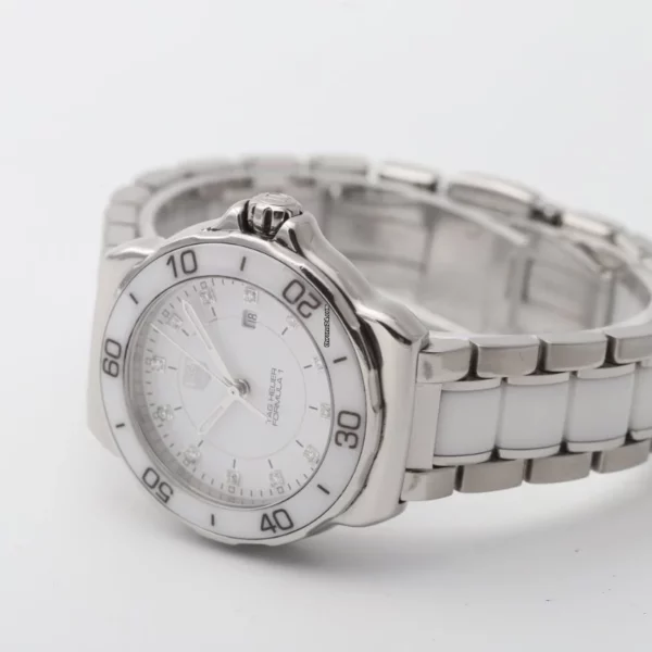 TAG Heuer Formula 1 White Dial 32mm Steel & Ceramic Wah1315 Ladies