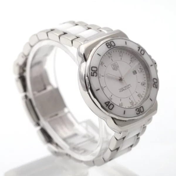 TAG Heuer Formula 1 White Dial 32mm Steel & Ceramic Wah1315 Ladies