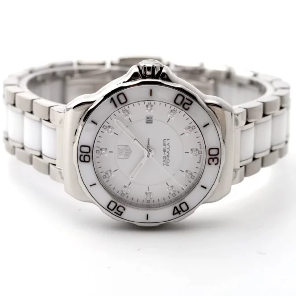 TAG Heuer Formula 1 White Dial 32mm Steel & Ceramic Wah1315 Ladies