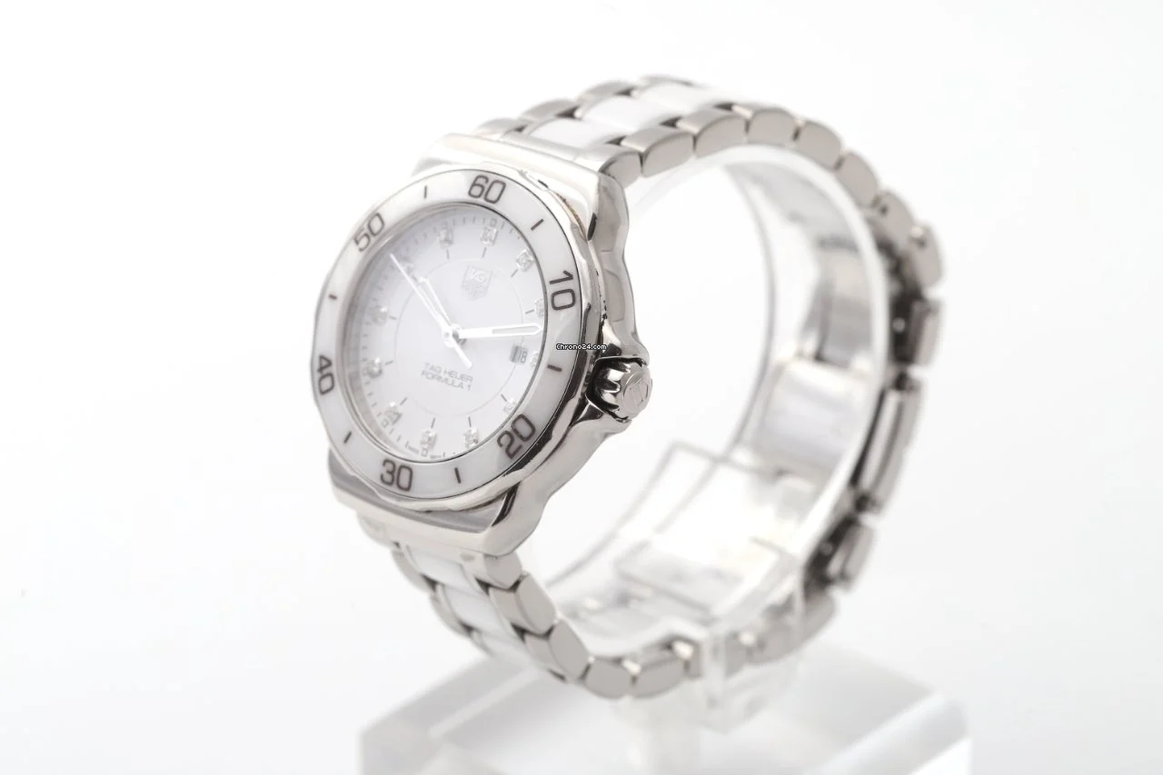 TAG Heuer Formula 1 White Dial 32mm Steel & Ceramic Wah1315 Ladies TAG Heuer Formula 1 White Dial 32mm Steel & Ceramic Wah1315 Ladies