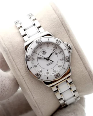 TAG Heuer Formula 1 White Dial 32mm Steel & Ceramic Wah1315 Ladies