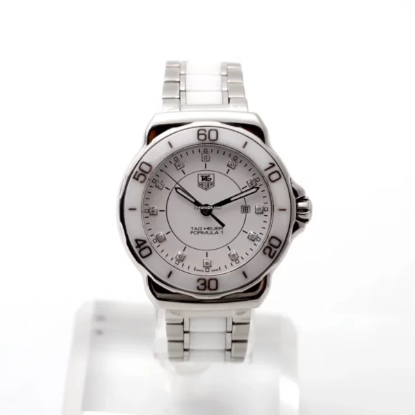 TAG Heuer Formula 1 White Dial 32mm Steel & Ceramic Wah1315 Ladies
