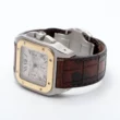 Cartier Santos 100 XL Chronograph Gold Bezel Automatic