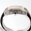 Cartier Santos 100 XL Chronograph Gold Bezel Automatic