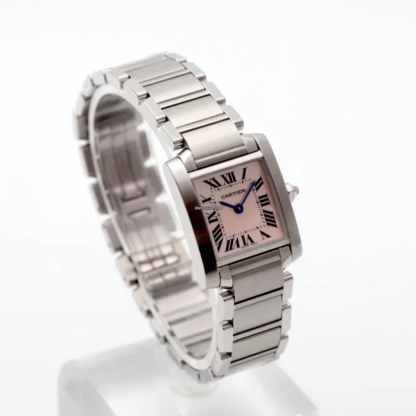 Cartier Tank Francaise MOP Dial Quartz Stainless Steel