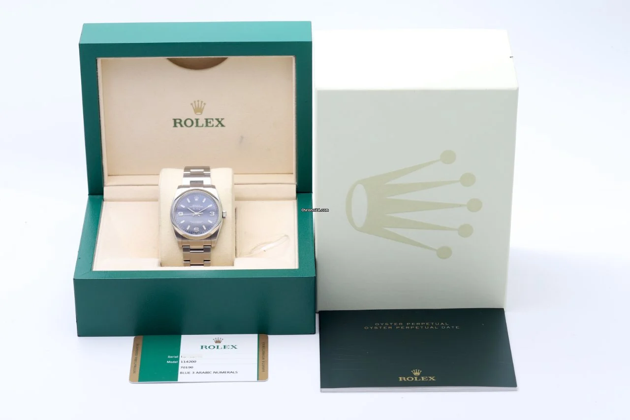 Rolex Air-King 34 mm Blue 114200
