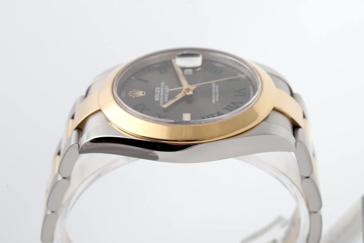 Rolex Datejust 2 Wimbledon 41mm Gold Stell Green Numerals