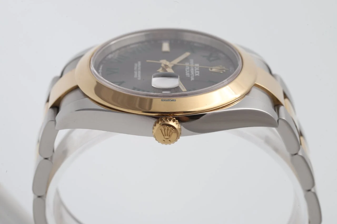 Rolex Datejust 2 Wimbledon 41mm Gold Stell Green Numerals