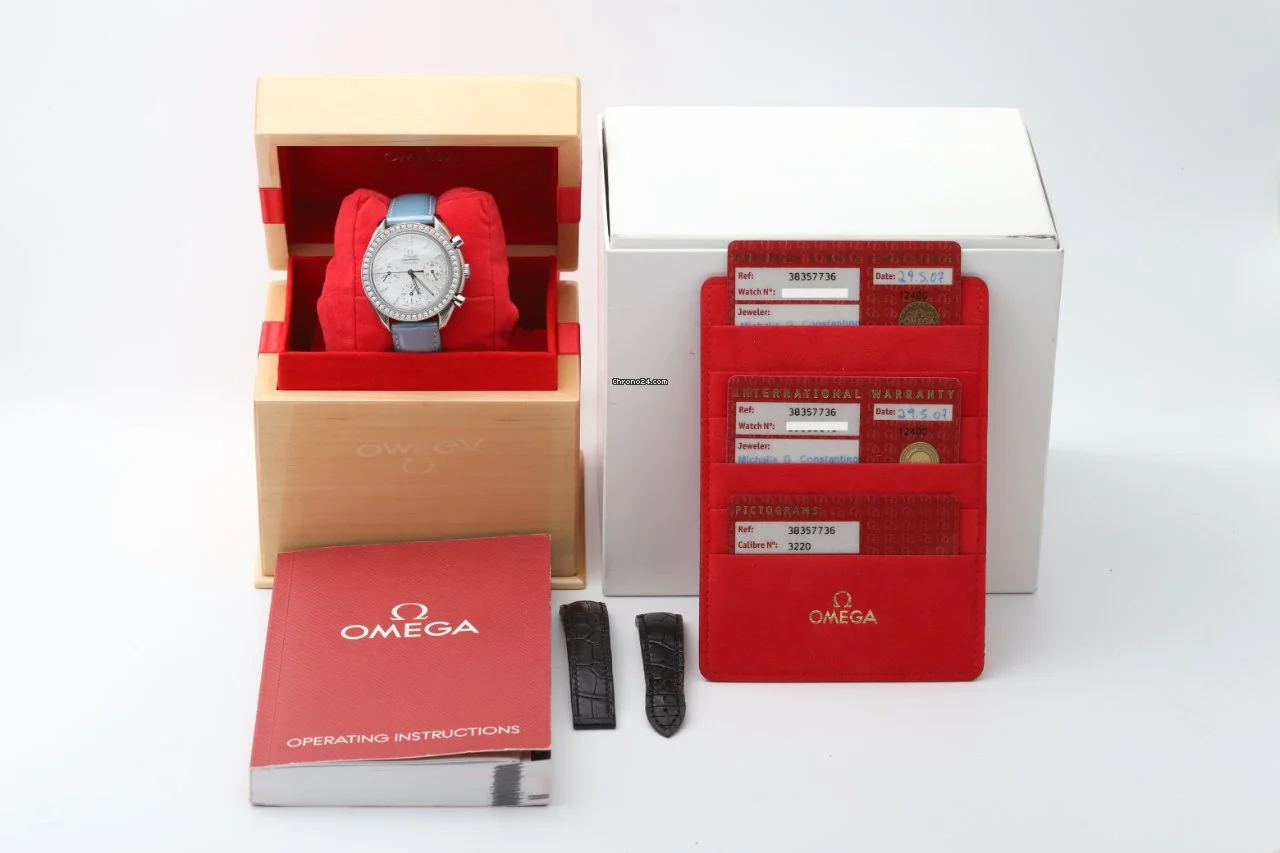 Omega Speedmaster Automatic MOP & Diamonds Ladies