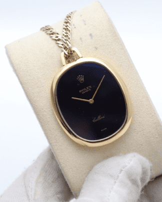 Rolex Cellini Vintage 1976 18k Yellow Gold Pocket Pendant Rare Watch