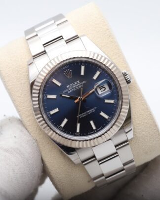 Rolex Datejust 126334 41mm Fluted Bezel Blue Dial Box&Paper 2022 Mint Watch