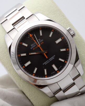 Rolex Milgauss Black Dial 40 mm Men's Watch - 2009 Box Papers- Mint