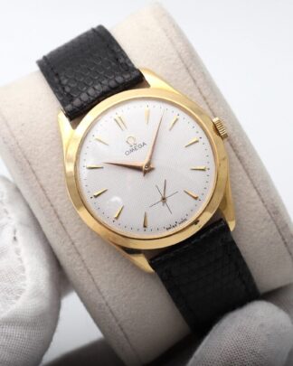Omega Vintage 18K Gold Manual Wind Watch