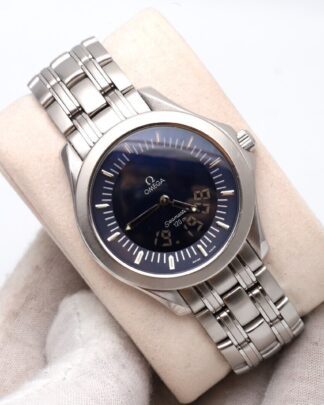 Omega Seamaster 120 Multifunction Blue Dial 37mm Quartz Mens Watch