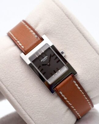 Hermes Tandem Quartz Grey Face 19 mm-Unworn Watch