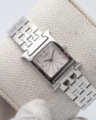 Hermès H Watch Stainless Steel 21mm Quartz-Unworn Watch