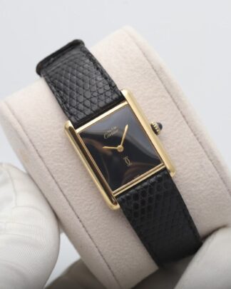 Cartier Tank Vermeil Must de Cartier  Gold Plated Mechanic Unisex Watch