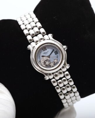Chopard Happy Sport 8245 Mop ; 4 pcs Floating Diamonds Dial Women's Watch