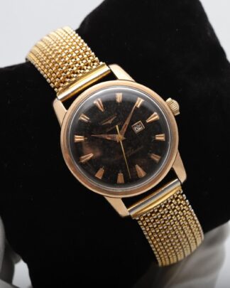 Longines Conquest Calendar Rose Gold Plated cal 19asd 35mm  1958 Mens Watch