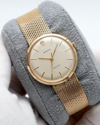 Rolex Precision 9ct Solid Gold 12834 Mechanic 1959 Vintage Gents Watch