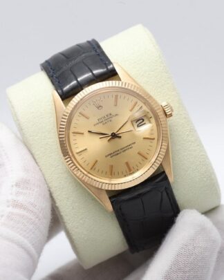 Rolex 1503 Oyster Perpetual Date 18 K Gold 35mm Vintage(1972) Men's Watch