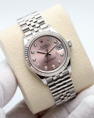 Rolex Datejust 31mm Fluted - Pink Diamonds Dial 278274  2023 Unworn Womens Watch