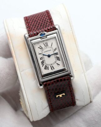 Cartier Tank Basculante Reversible 2405 White Dial 24 mm Quartz Watch