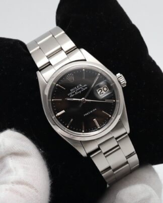 Rolex Air King Date 34mm 5700 Black Dial Automatic Vintage Men's Watch
