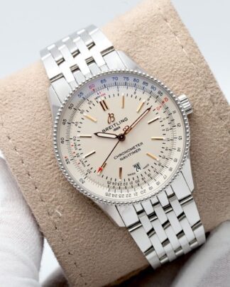 Breitling Navitimer A17326 41mm Steel Case White Dial Automatic Men's Watch