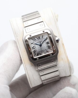 Cartier Santos Galbée 1564 Very Rare Dial Midsize Unisex Watch