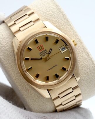 Omega Vintage Electronic Watch 9ct Gold 36mm Electric Movement 1061 Men's Watch