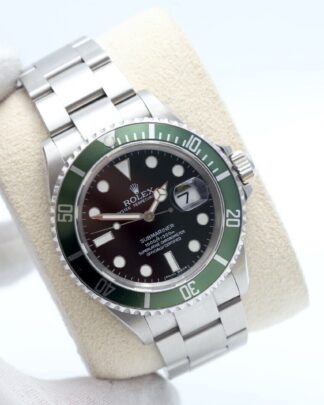 Rolex Submariner Kermit 16610T 2008 40mm Green Bezel Stainless Steel Men's Watch