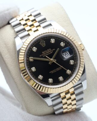 Rolex Datejust II Bimetal UNWORN Factory Diamond Dial 126333 41mm Men's Watch