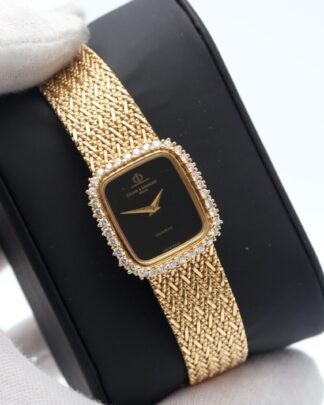 Baume & Mercier Solid 18ct Gold & Diamond Bezel 18425.9 21mm Ladies Watch