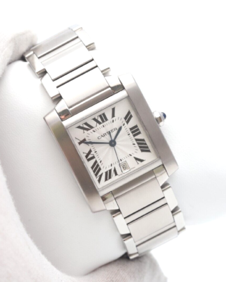 Cartier Tank Francaise Stainless Steel 2302 Automatic 28x33mm 2014 Men's Watch