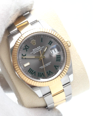 Rolex Datejust Wimbledon Bimetal Oyster Bracelet 41mm 2021 126333 Men's Watch