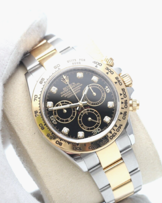 Rolex Cosmograph Daytona Diamond Black Dial 116503 2018 40mm Men's Watch