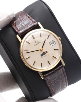 Omega Geneve 9ct Gold Manual Wind 1061 34mm 1974 Papers Men's Watch