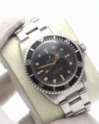 Rolex Submariner 5513 Vintage 1963 Plexyglass Pointed Crown Guard 40mm Watch