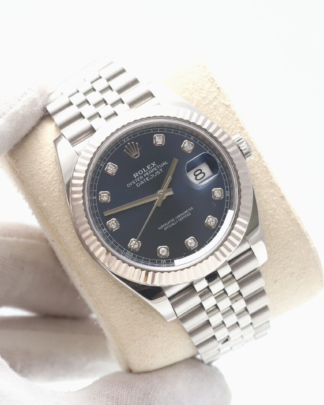 Rolex Datejust 41mm Factory Blue Diamond Dial 126334 2019 Men's Watch