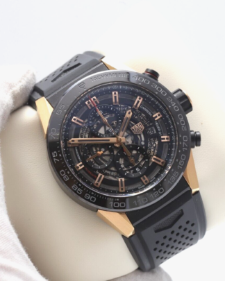 Tag Heuer Carrera Calibre 01 Skeleton Rose Gold CAR2A5A 2020 45mm Men's Watch