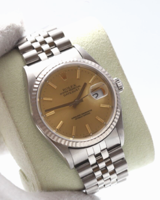 Rolex Datejust 36mm Champagne Dial 16234 1993 Jubilee Bracelet Men's Watch