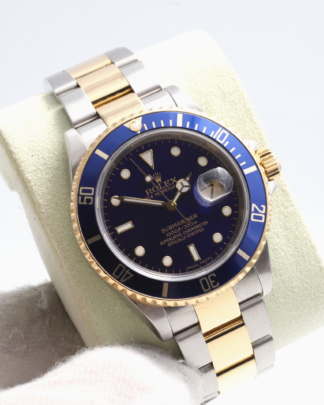 Rolex Submariner Bluesy 2008 16613 Bimetal Blue Dial 40mm Men's Watch