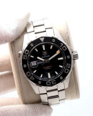 Tag Heuer Aquaracer Calibre 5 Automatic 43mm Black Dial Steel Men's Watch