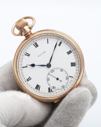 Rolex 9ct Yellow Gold Pocket Watch 6236 Circa 1920 Manual Wind Pocket Watch