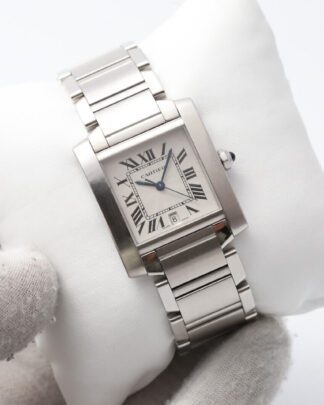 Cartier Tank Francaise Stainless Steel 2302 Automatic 28x33mm 2014 Men's Watch