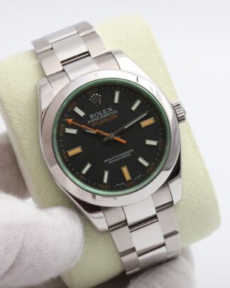 Rolex Milgauss Anniversary 2009 Black & Green Dial 116400GV 40mm Men's Watch